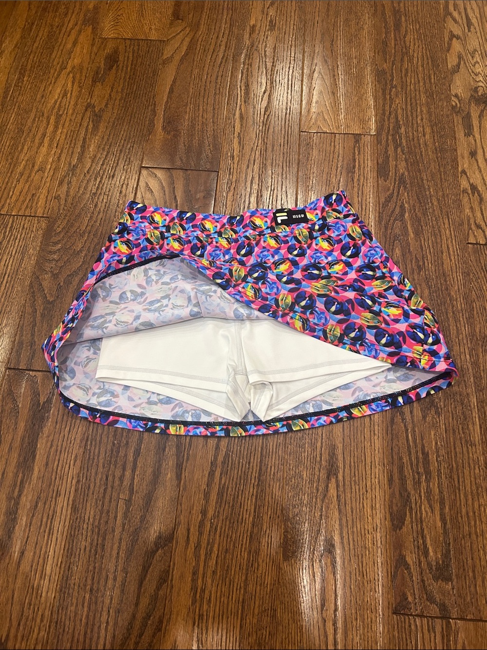FILA Bright Multicolor Circle-Print Tennis Skort - Picture 6 of 6